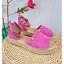 Sandalias Tachas Fucsia